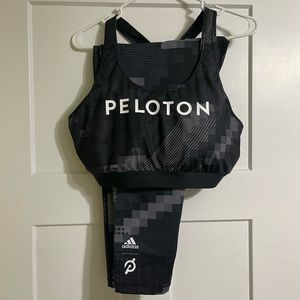 Adidas-Peloton sports bra and leggings set